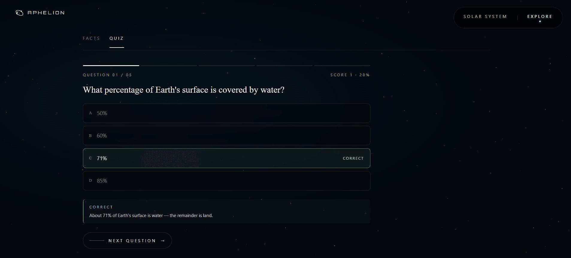 Aphelion - quiz