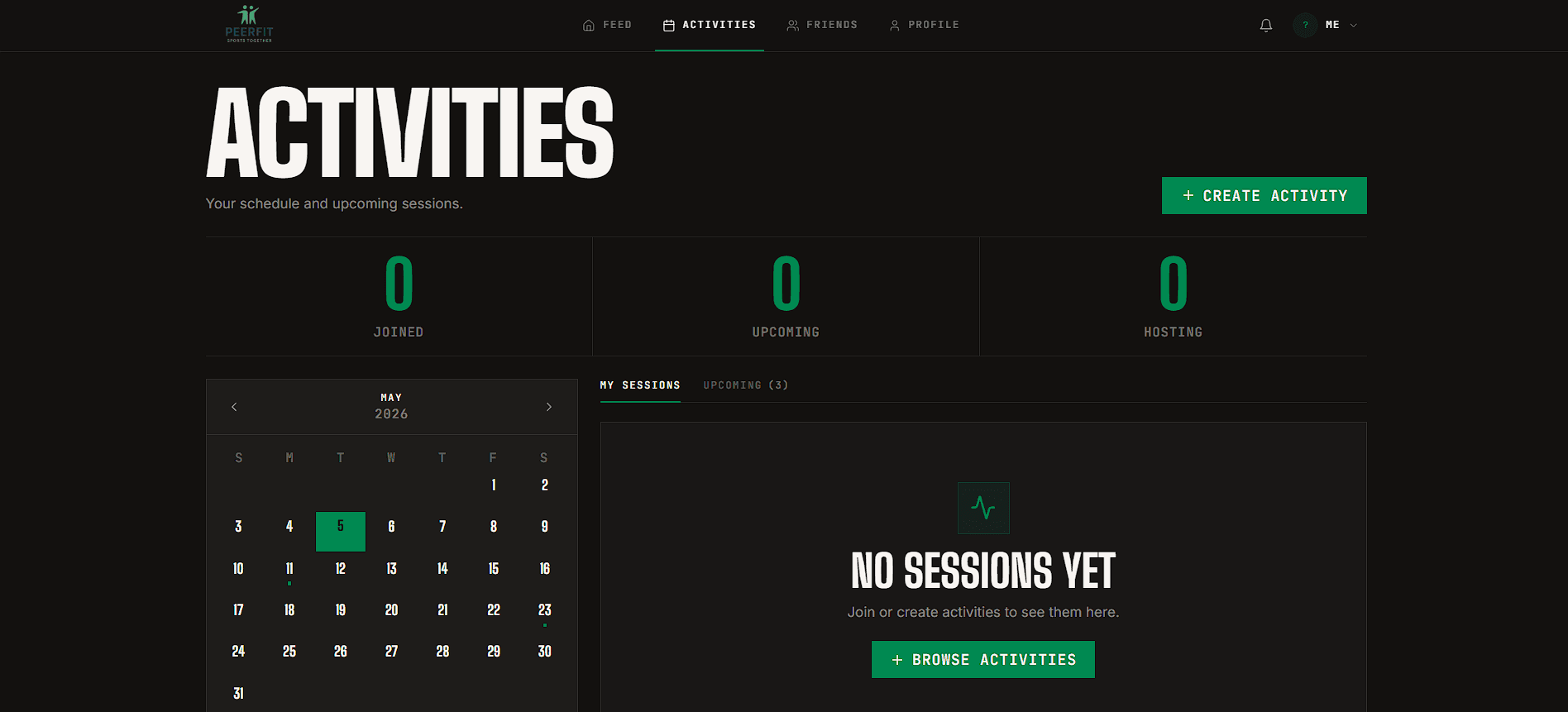 PeerFit v2 - activities