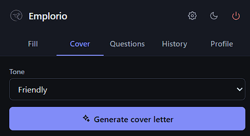 Emplorio - cover letter