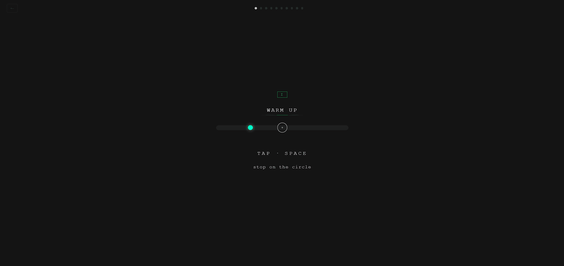 Deadcenter - warmup level
