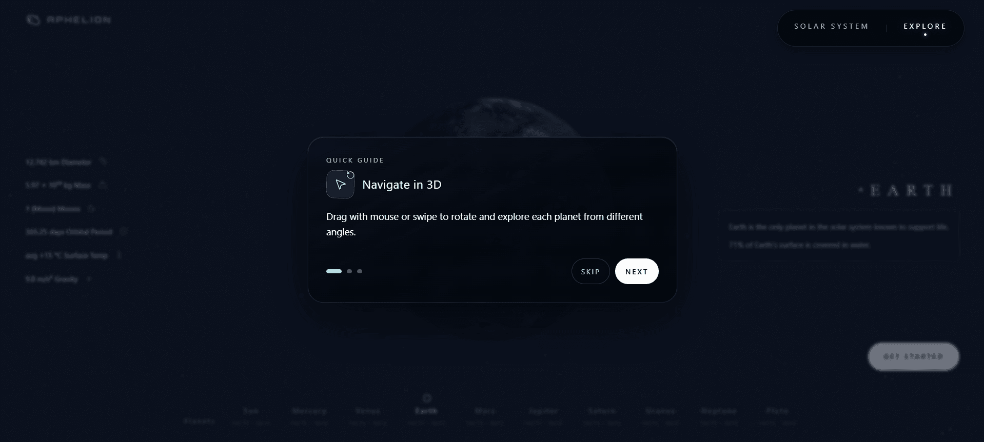 Aphelion - quick guide