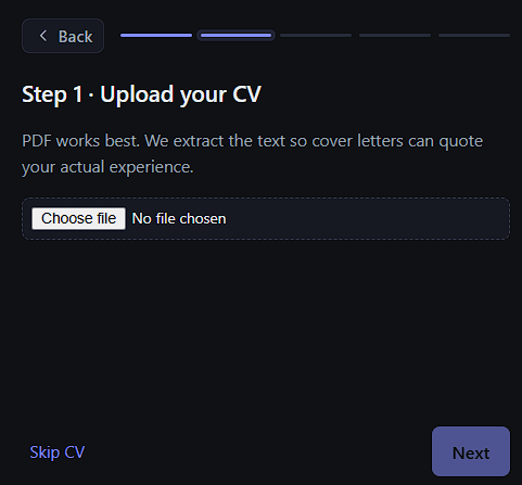 Emplorio - welcome step 2