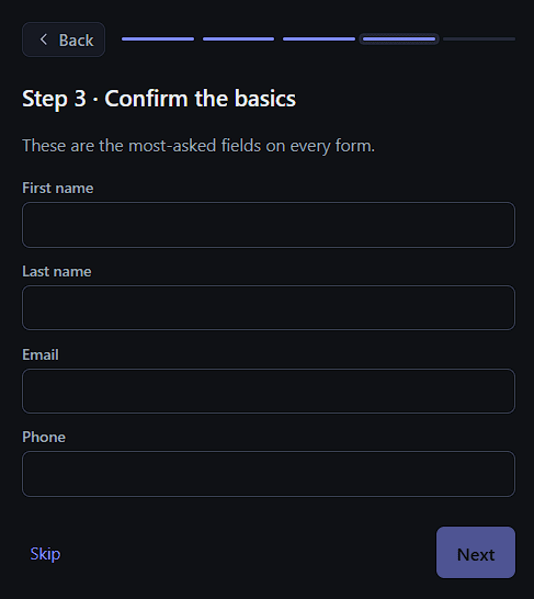 Emplorio - welcome step 4