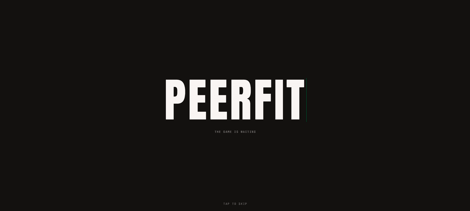 PeerFit v2 - landing
