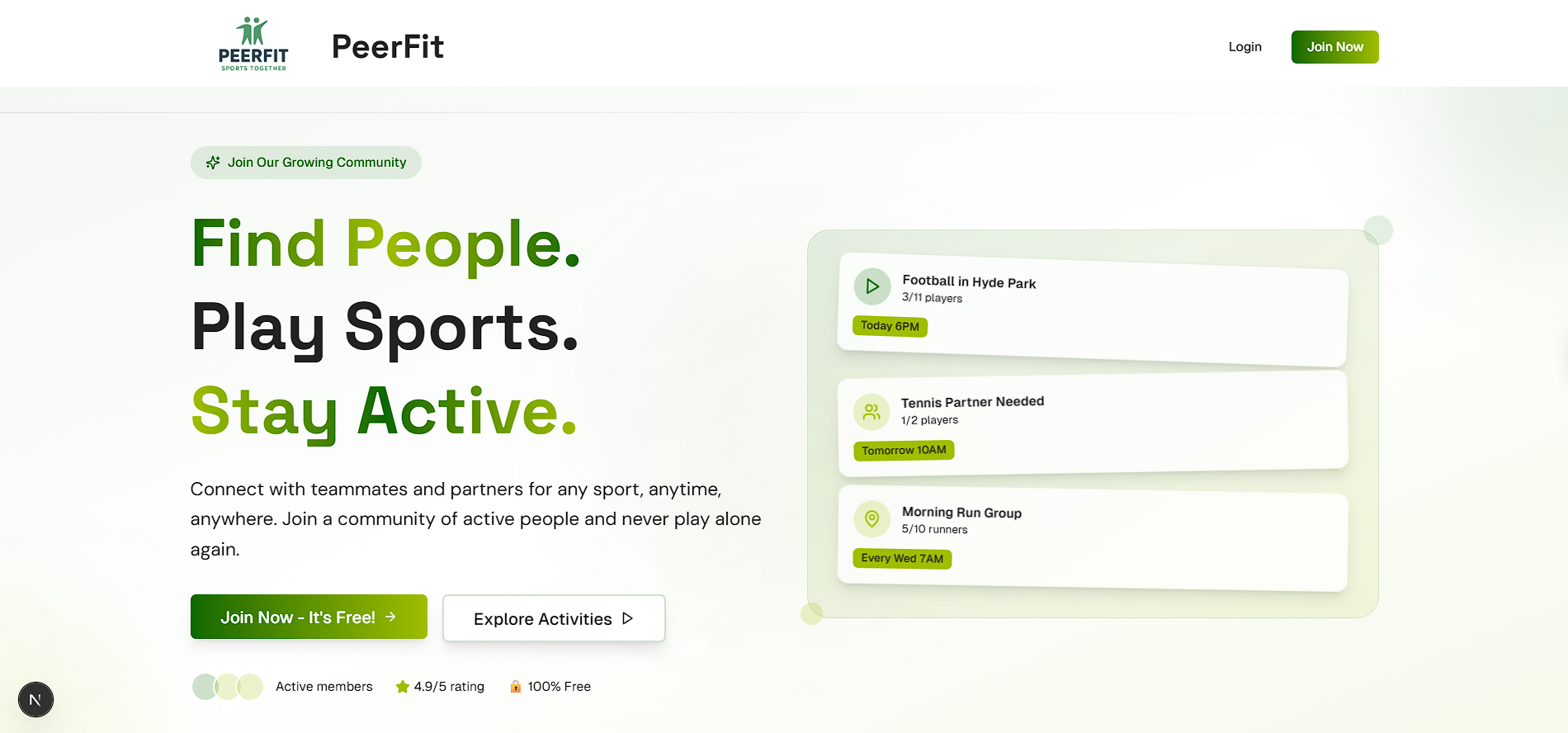 PeerFit V2 preview